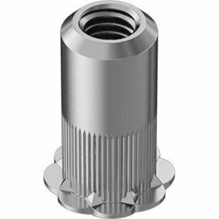 BSC PREFERRED Locking Rivet Nut Aluminum 10-32 Internal Thread .130 - .225 Thick, 10PK 94430A339